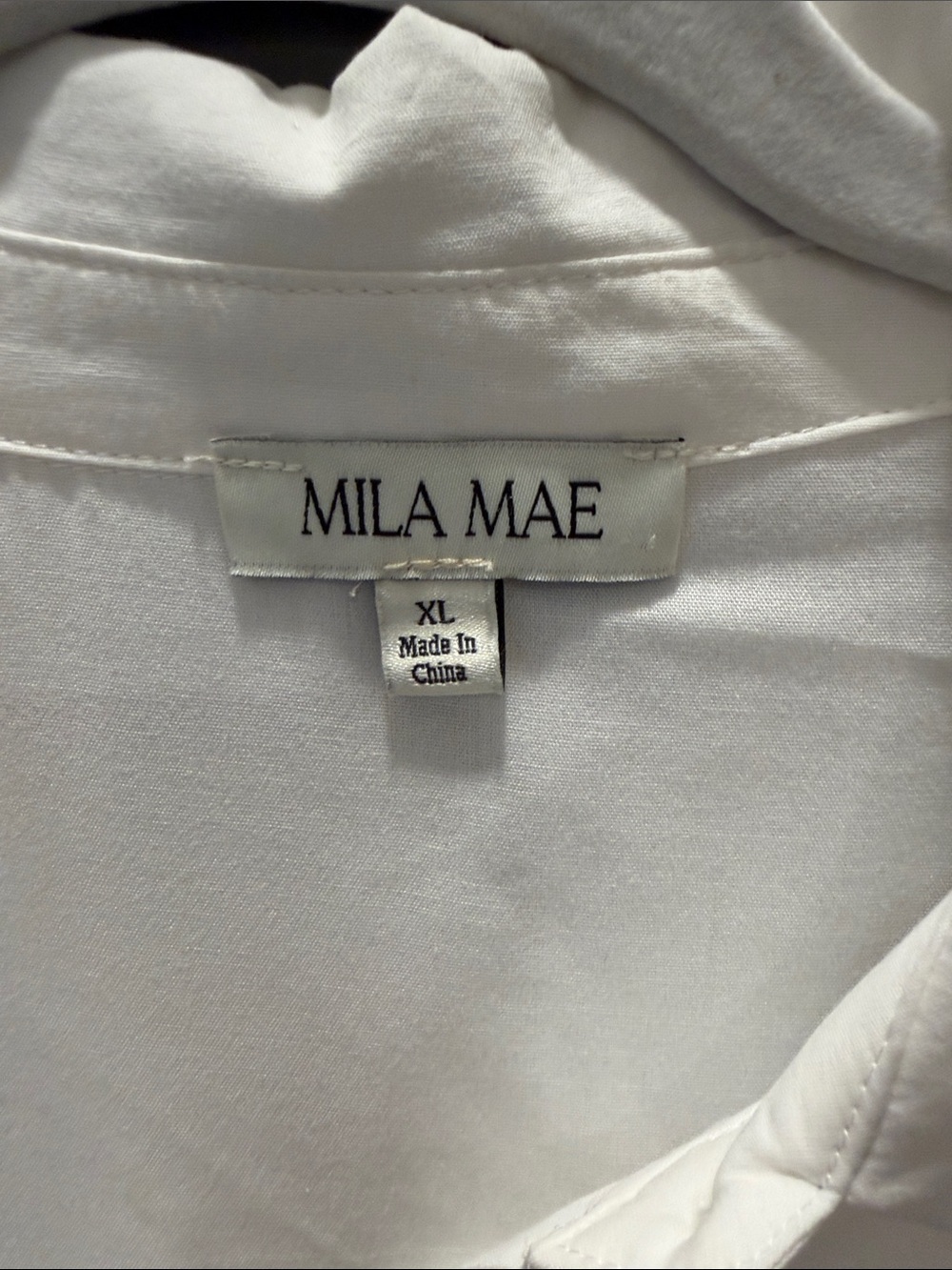 MIA MAC White Button-Front Midi Dress - Picture 2 of 9